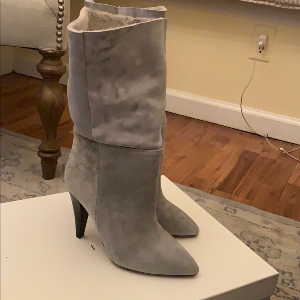 IRO leather grace shearling boots